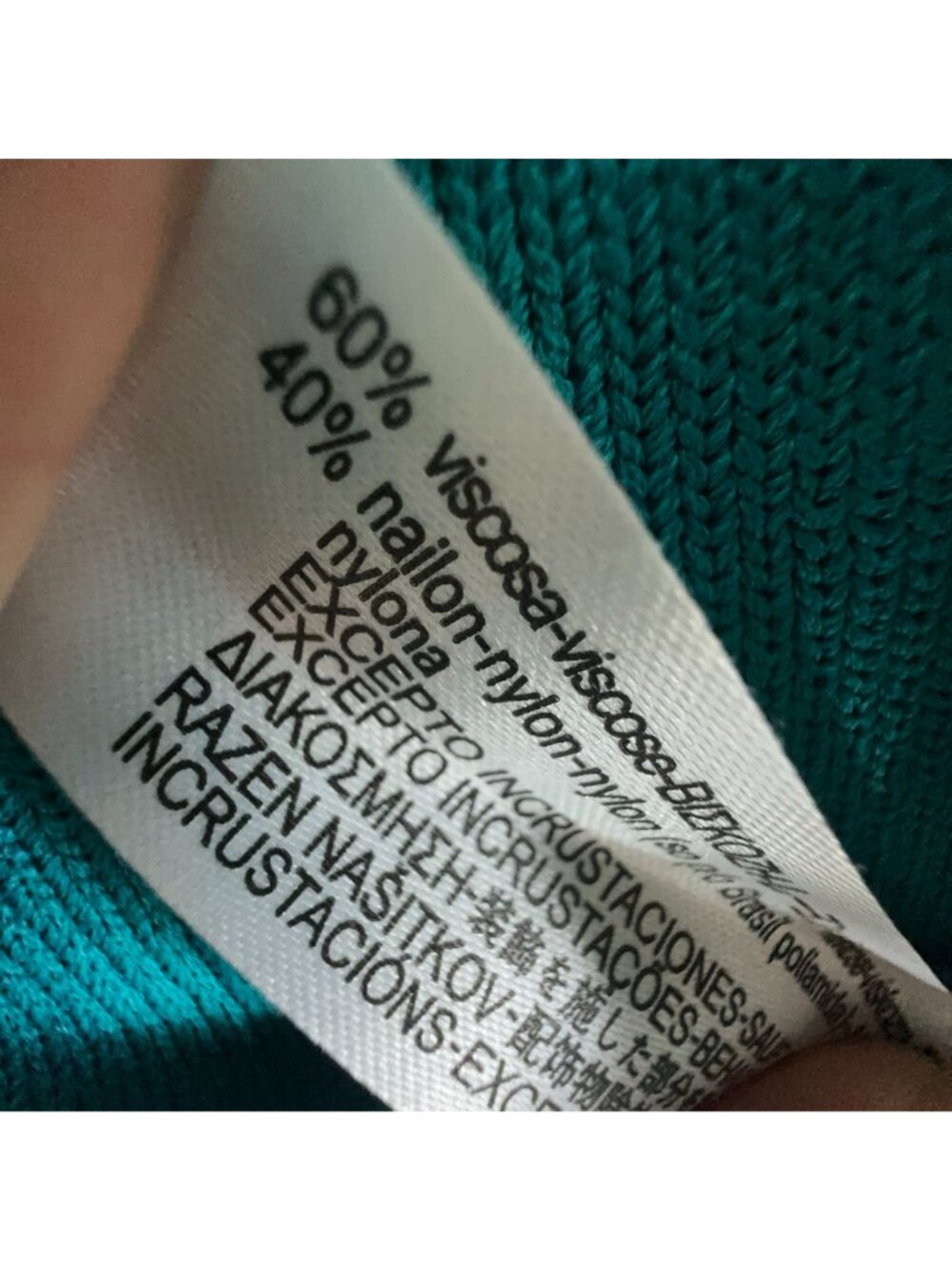 Zara Jewel Appliqué Dress Size Medium Mint Teal Sleeveless Rhinestone Pearl Trim - Picture 10 of 14